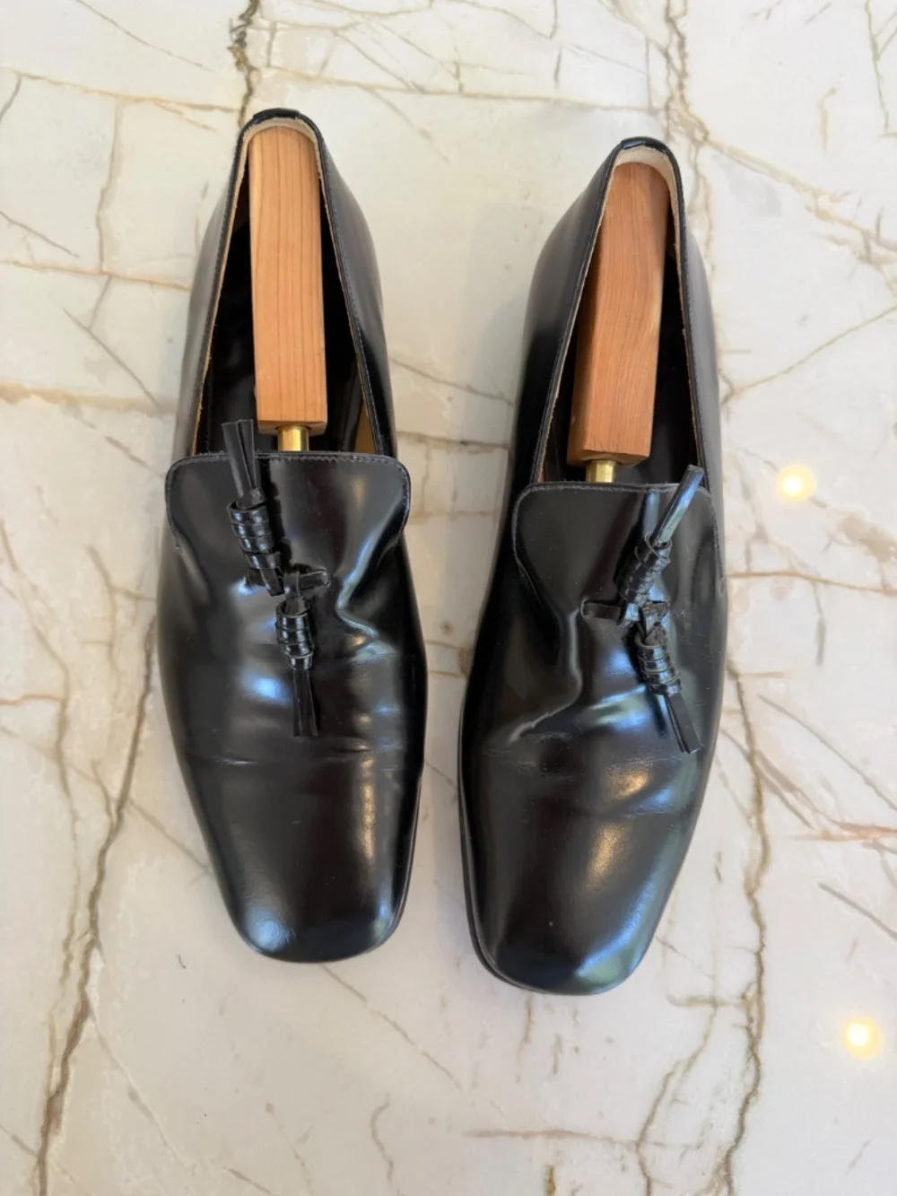 Prada Men's Leather Slip-On Shoes